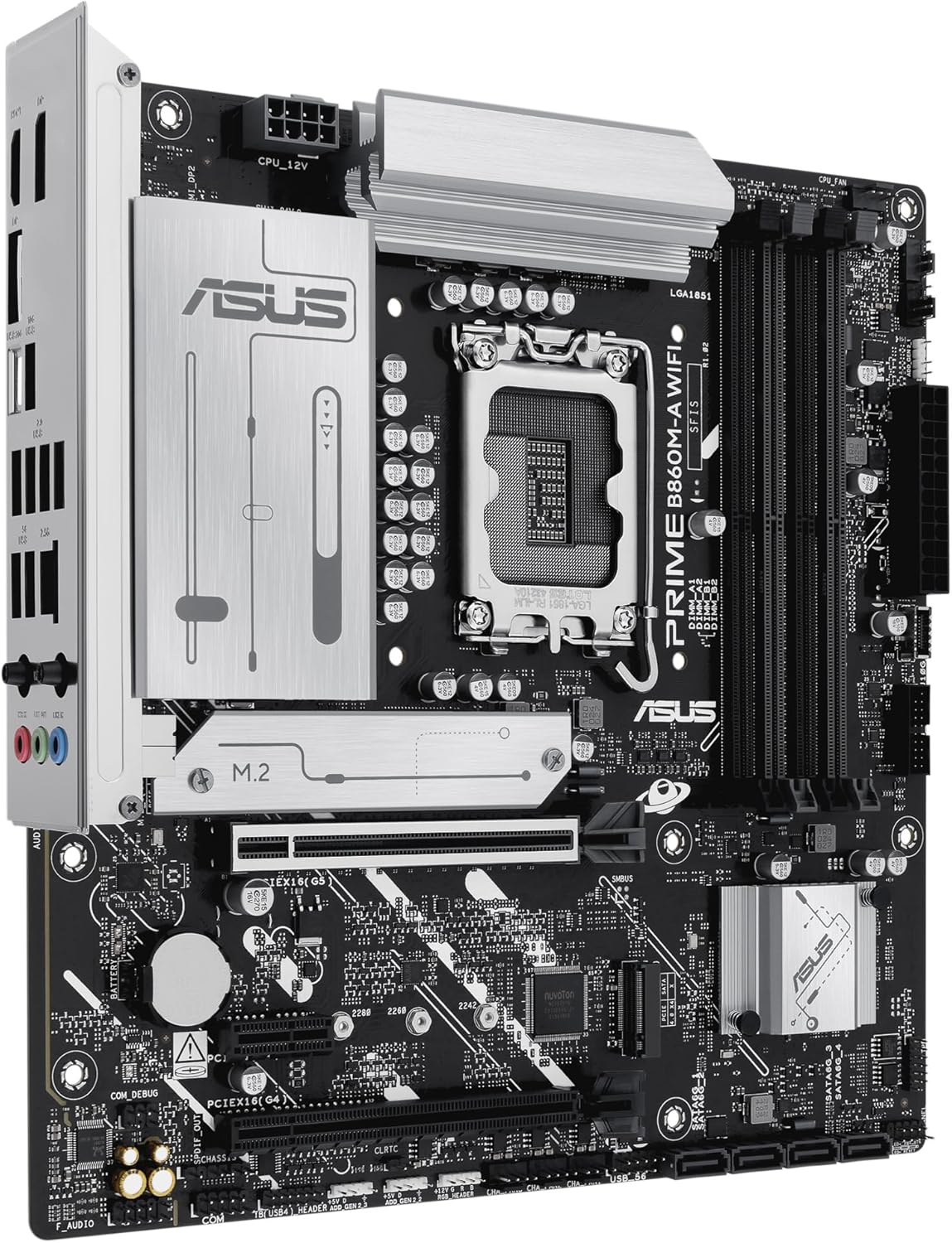 Motherboard Asus PRIME B860M-A WIFI Socket 1851/ DDR5/ PCIe 5.0/ Micro ATX - Imagem 4