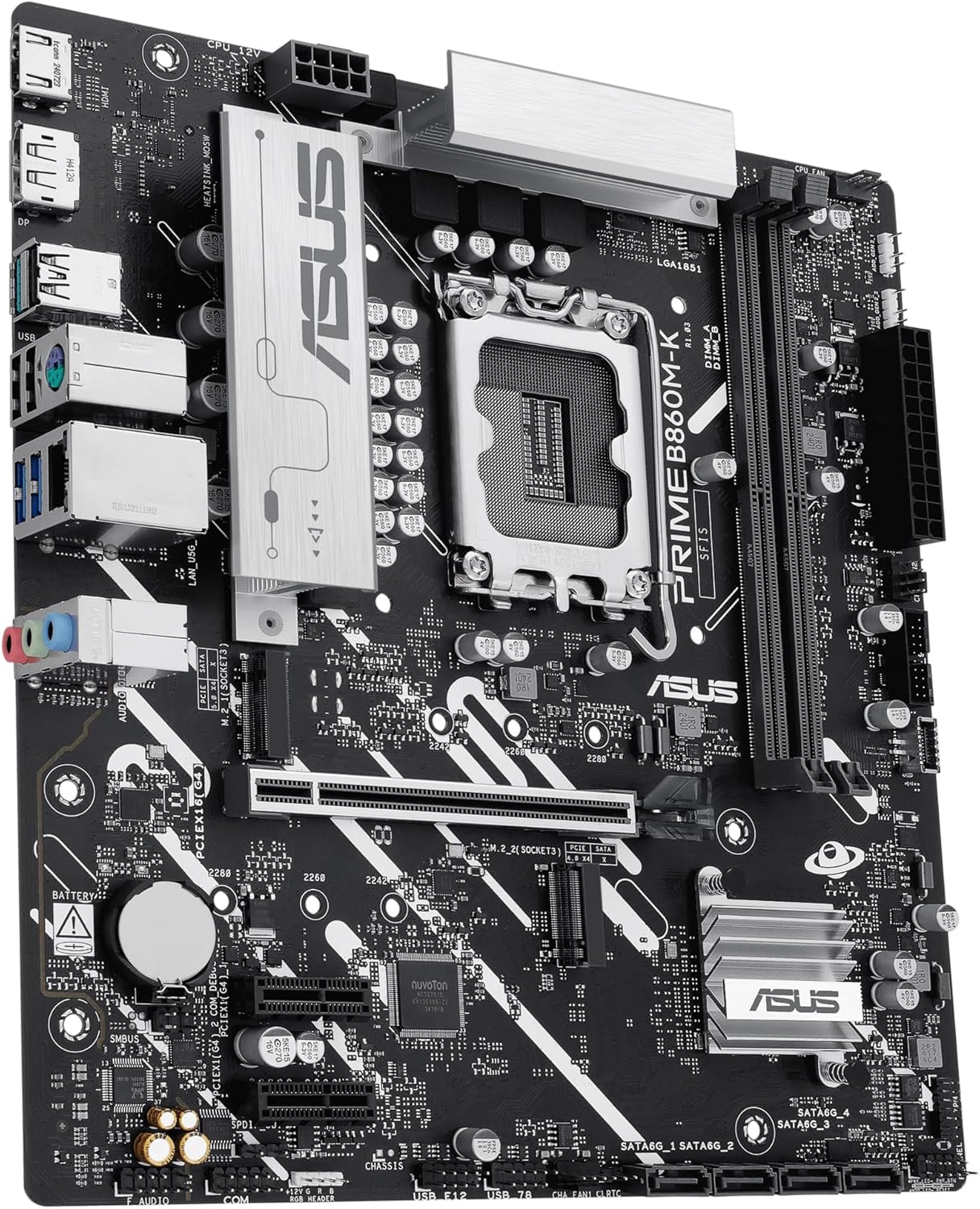 Motherboard Asus PRIME B860M-K Socket 1851/ DDR5/ PCIe 5.0/ Micro ATX - Imagem 4