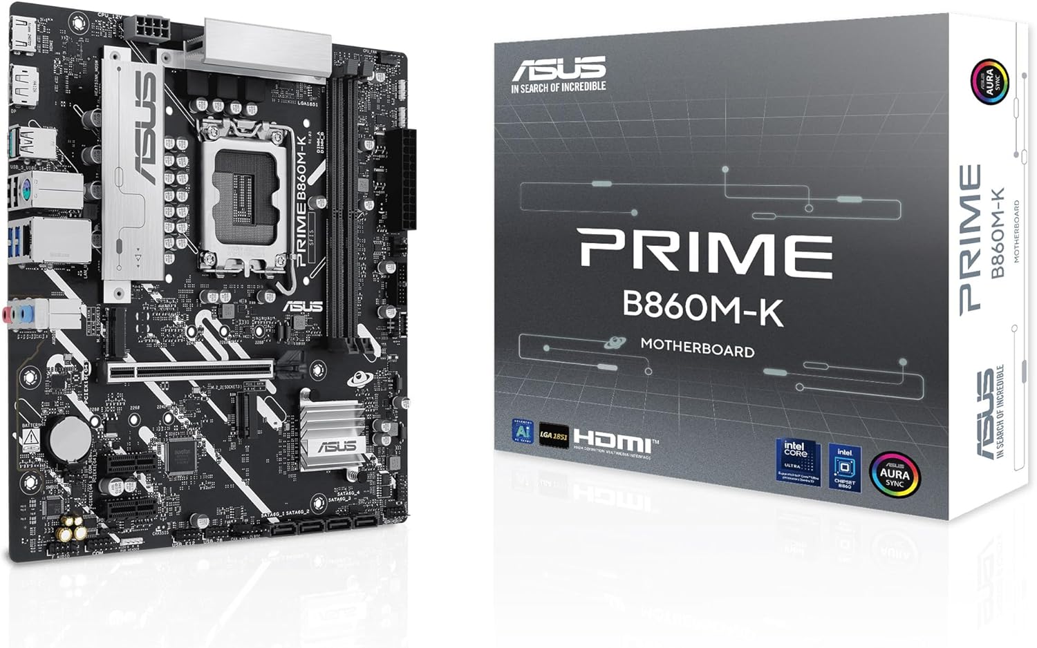 Motherboard Asus PRIME B860M-K Socket 1851/ DDR5/ PCIe 5.0/ Micro ATX
