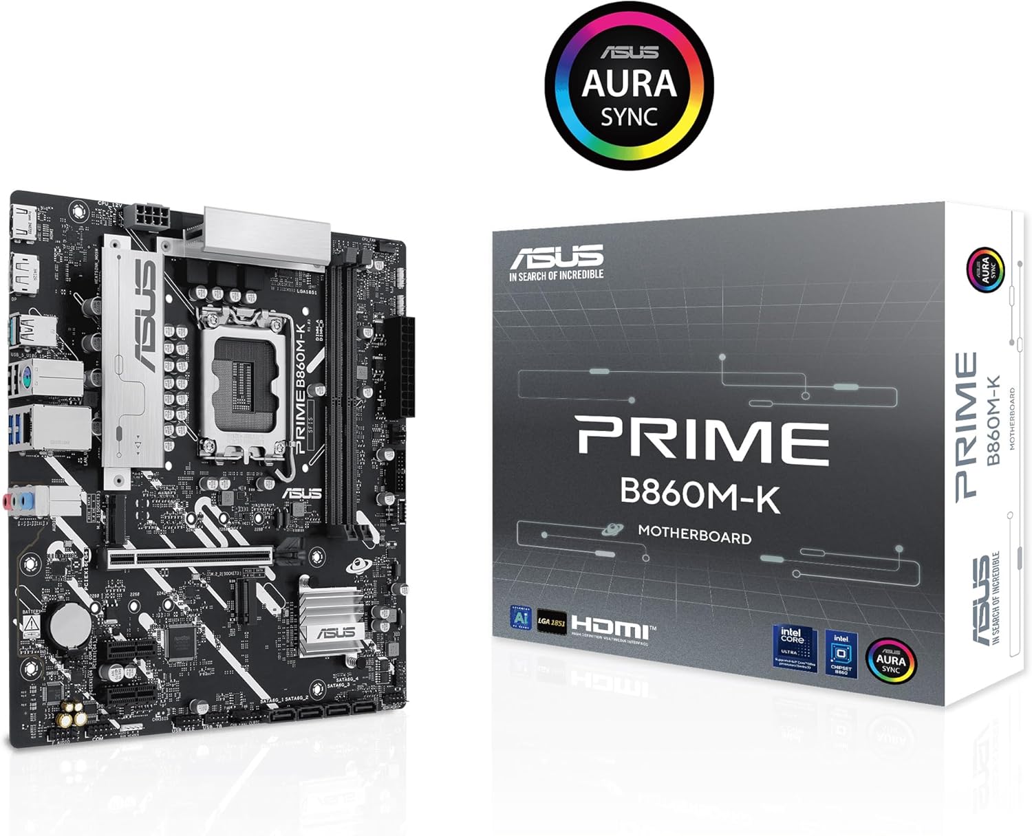 Motherboard Asus PRIME B860M-K Socket 1851/ DDR5/ PCIe 5.0/ Micro ATX - Imagem 2