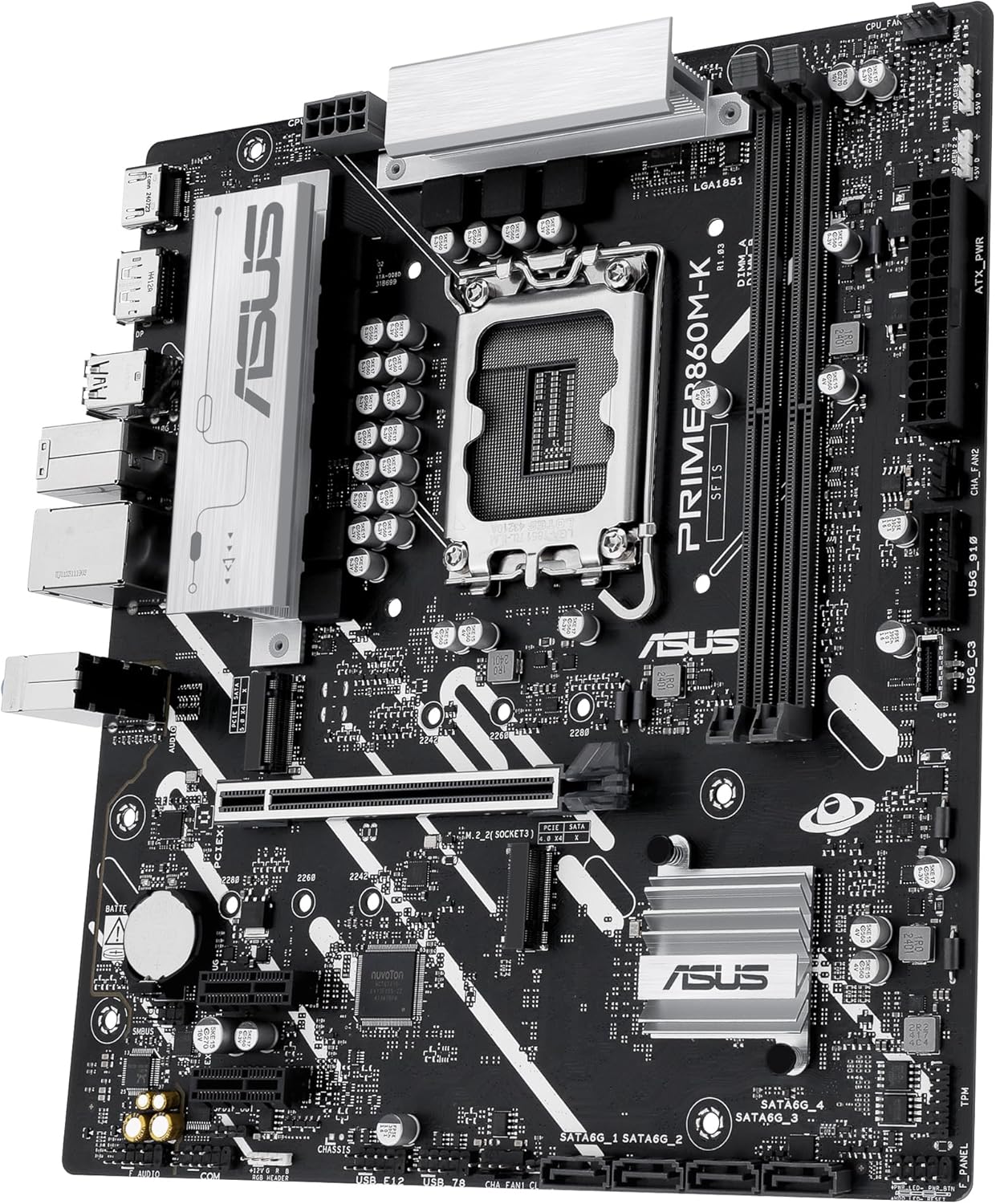 Motherboard Asus PRIME B860M-K Socket 1851/ DDR5/ PCIe 5.0/ Micro ATX - Imagem 5