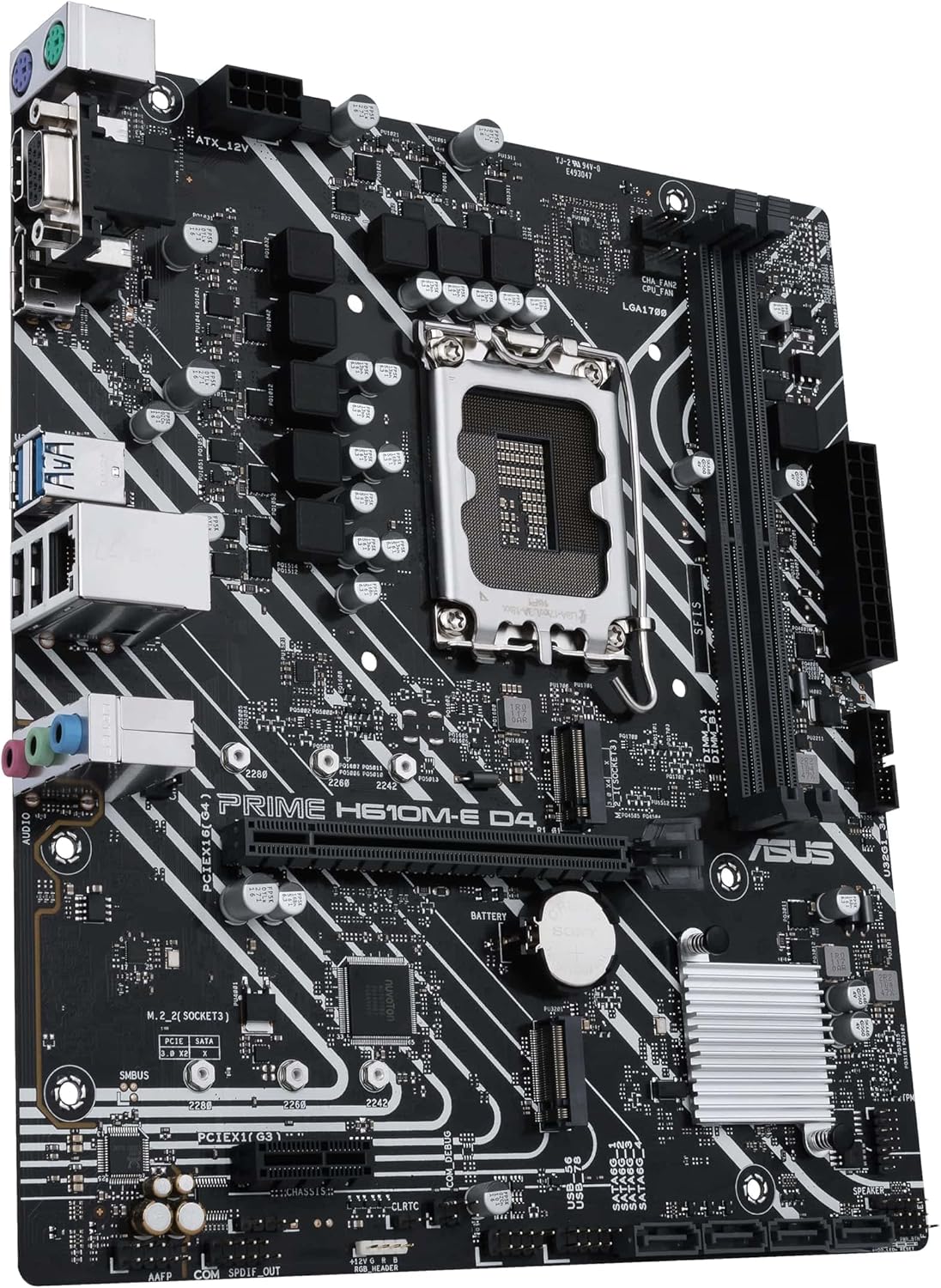 Motherboard Asus Prime H610M-E D4-CSM/ Socket 1700/ DDR5/ PCIe 4.0/ Micro ATX - Imagem 2