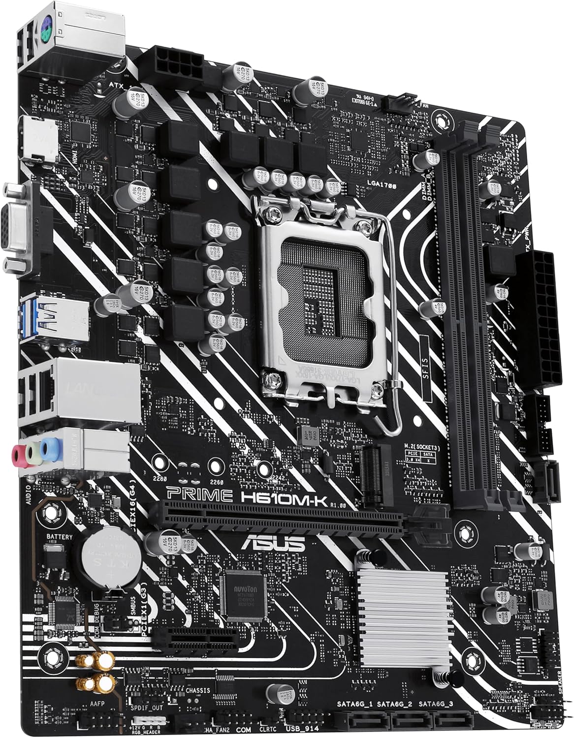 Motherboard Asus Prime H610M-K Socket 1700/ DDR5/ PCIe 4.0/ Micro ATX - Imagem 4