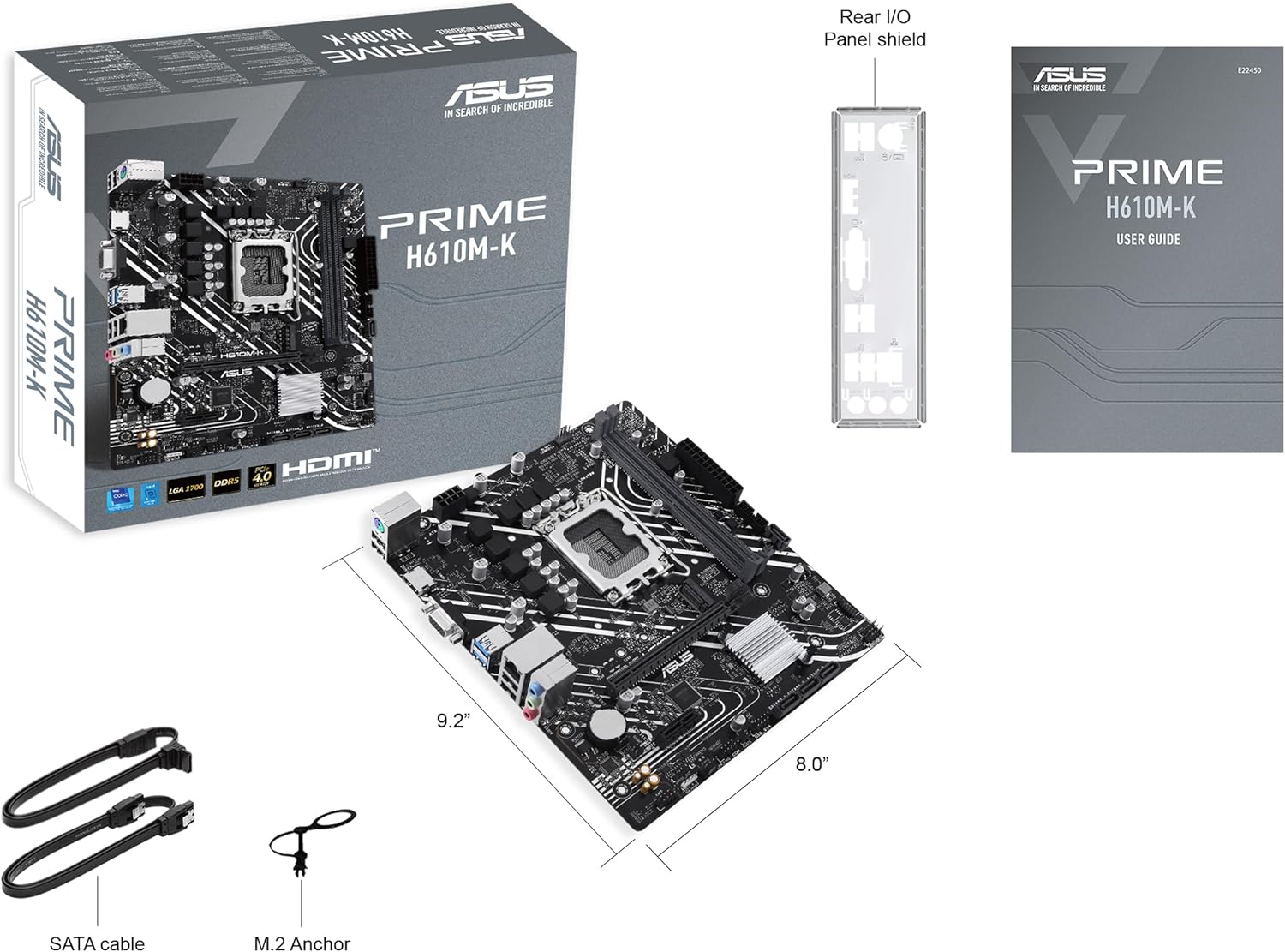 Motherboard Asus Prime H610M-K Socket 1700/ DDR5/ PCIe 4.0/ Micro ATX - Imagem 8