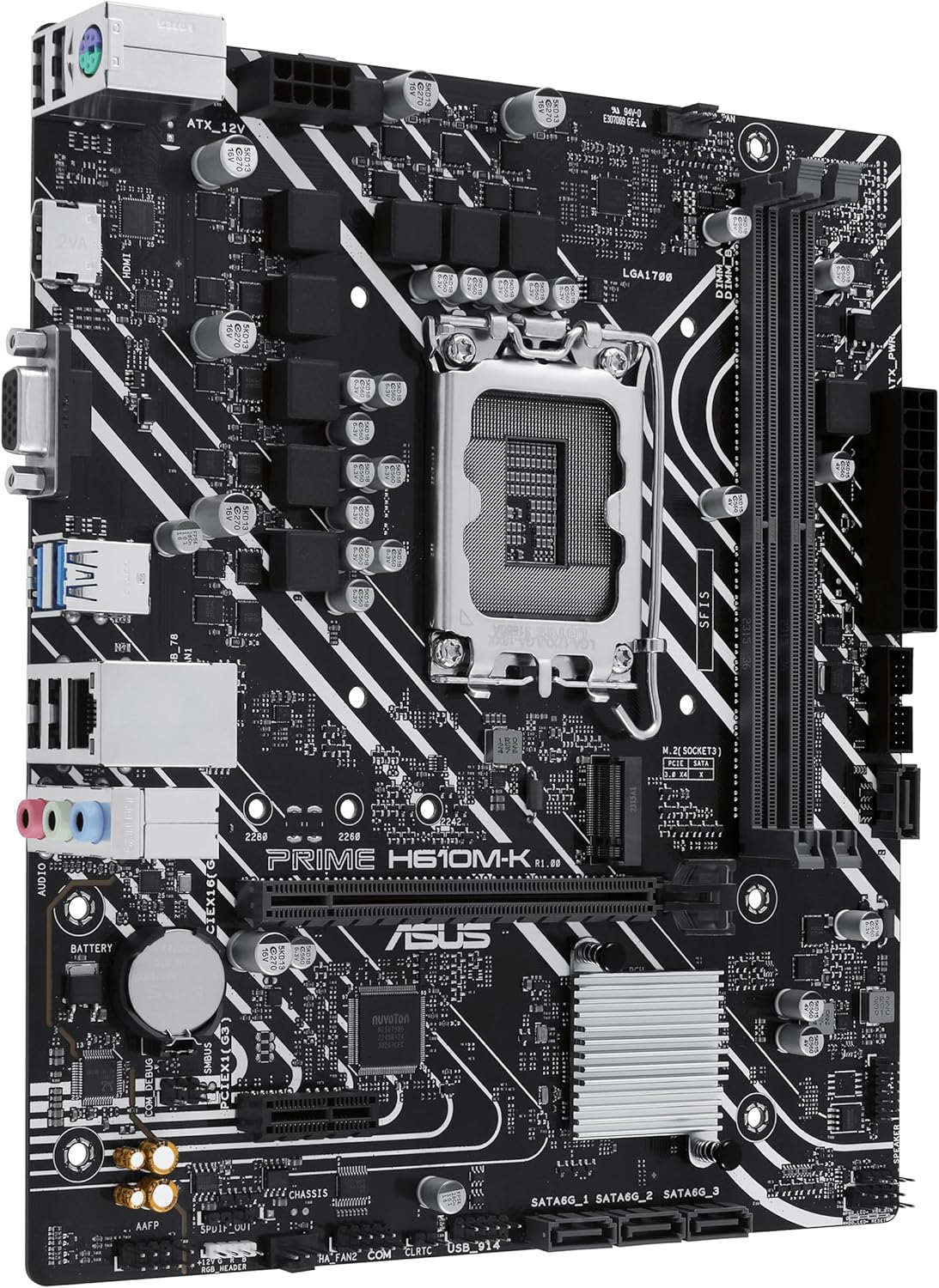 Motherboard Asus Prime H610M-K Socket 1700/ DDR5/ PCIe 4.0/ Micro ATX - Imagem 3