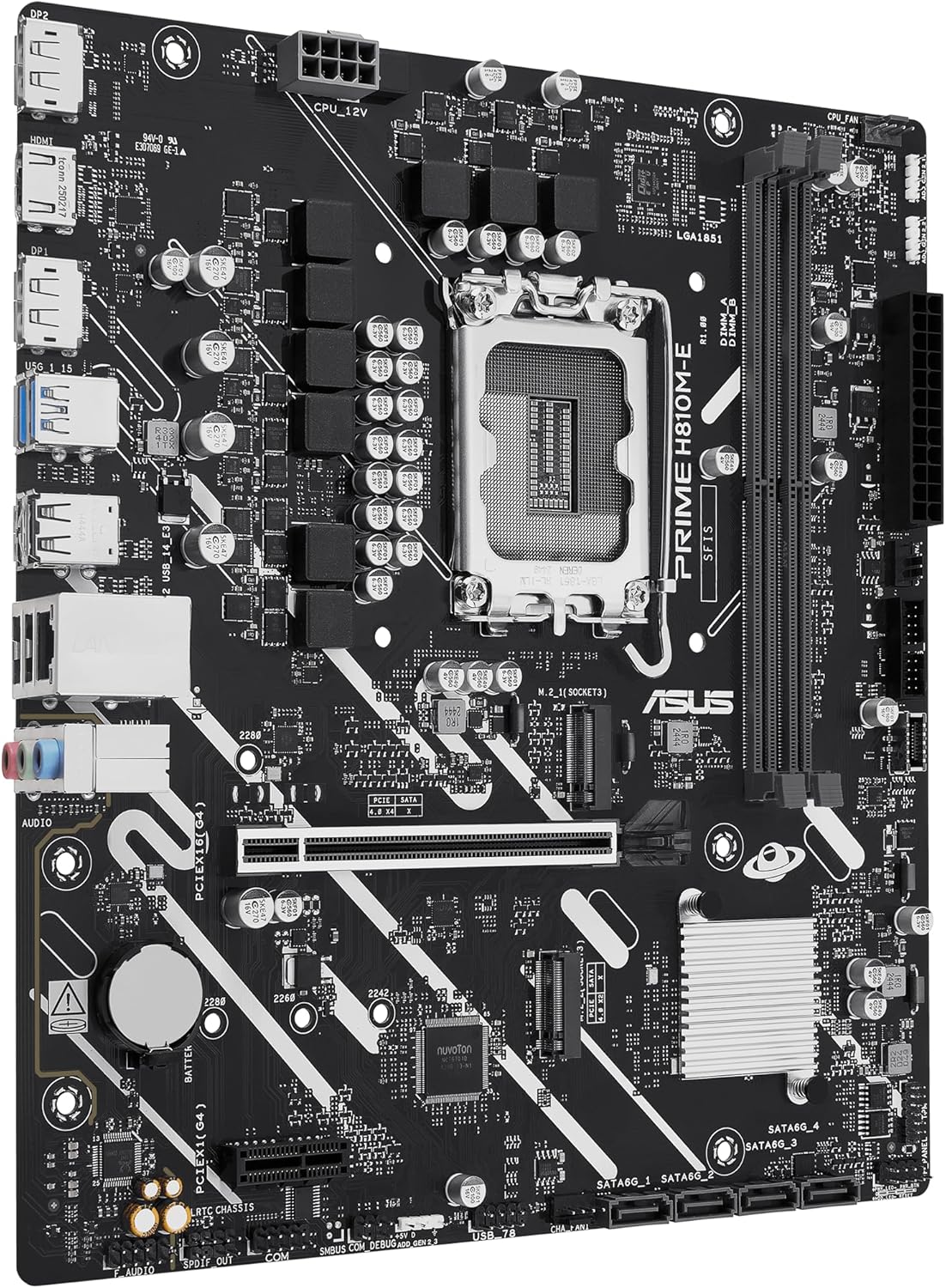 Motherboard Asus Prime H810M-E-CSM/ Socket 1851/ DDR5/ PCIe 4.0/ Micro ATX - Imagem 4