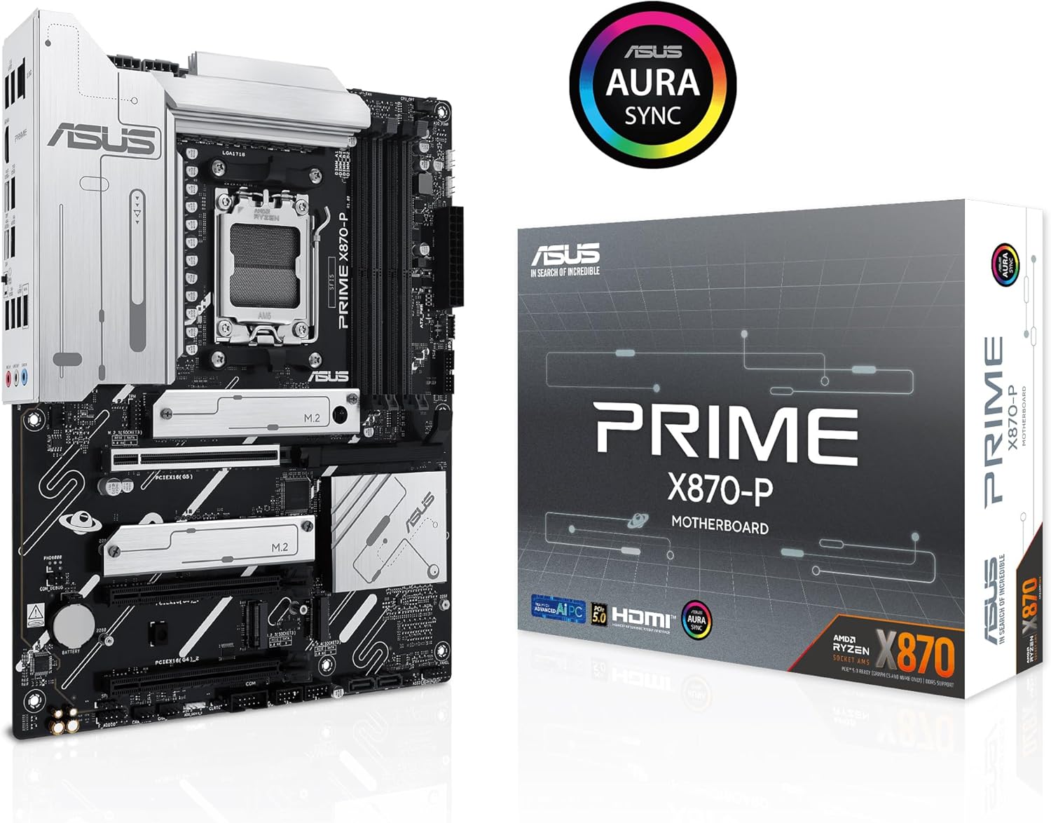 Motherboard Asus Prime X870-P/ Socket AM5/ DDR5/ PCIe 5.0 - Imagem 2