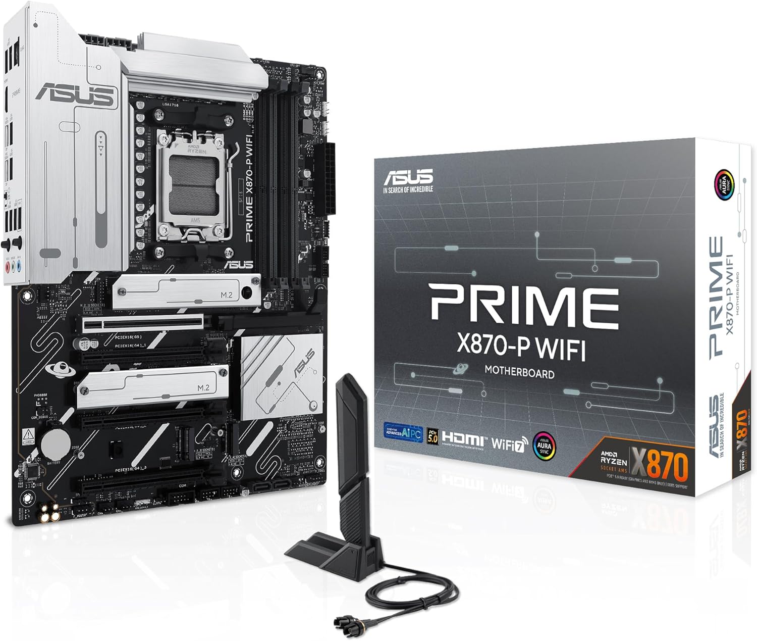 Motherboard Asus Prime X870-P WIFI/ Socket AM5/ DDR5/ PCIe 5.0