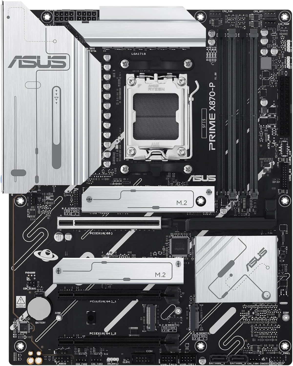 Motherboard Asus Prime X870-P/ Socket AM5/ DDR5/ PCIe 5.0 - Imagem 3