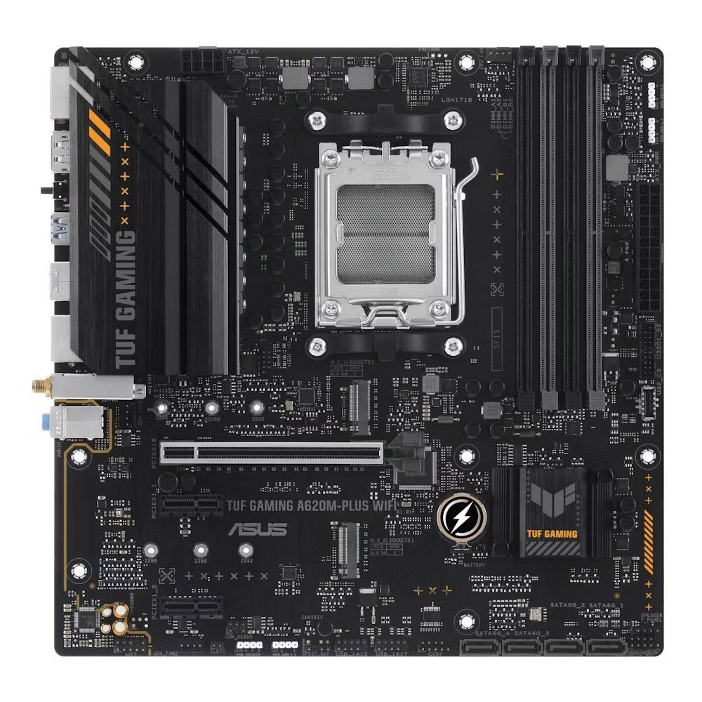 Motherboard Asus TUF GAMING A620M-PLUS WiFi Socket AM5/ DDR5/ PCIe 4.0/ Micro ATX - Imagem 2