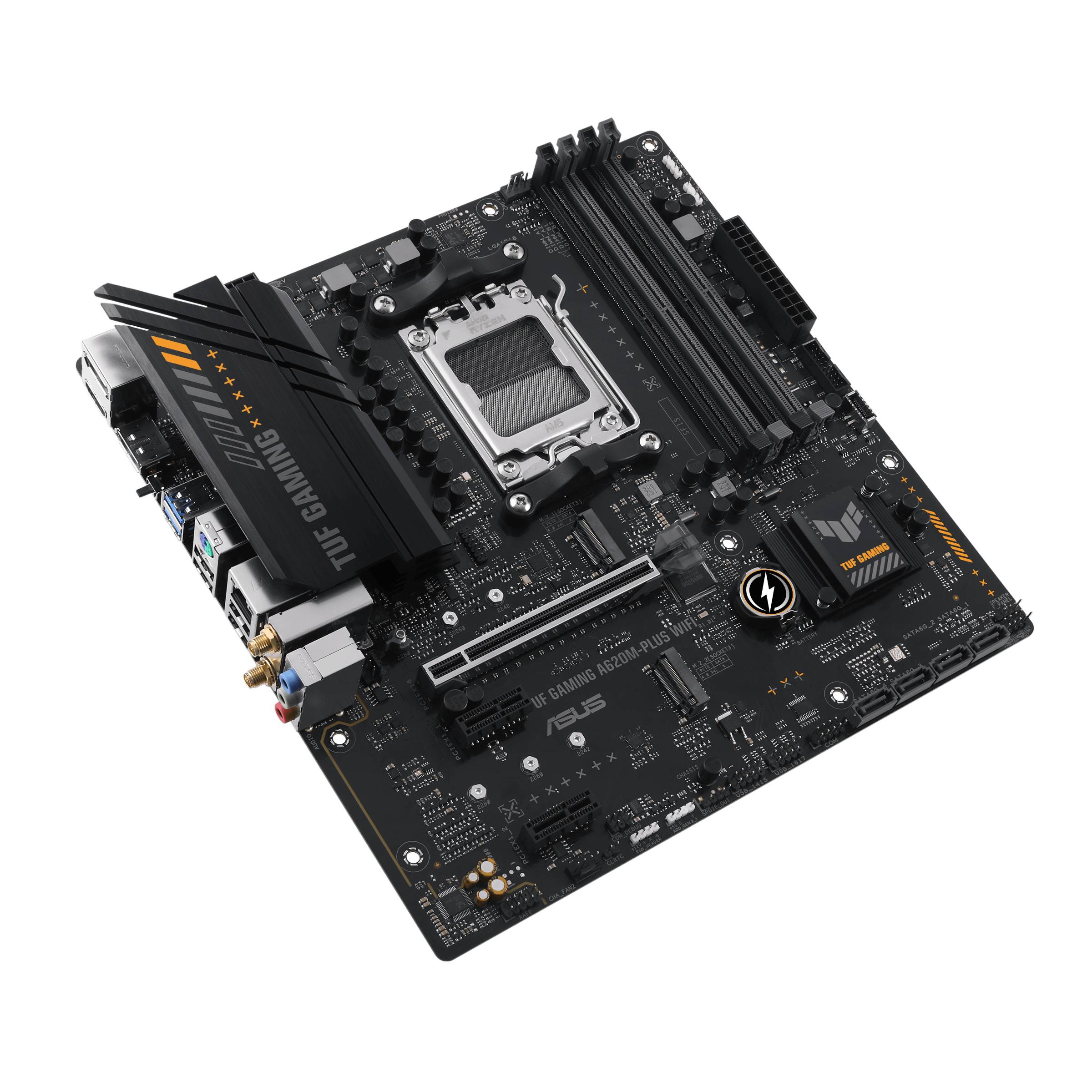 Motherboard Asus TUF GAMING A620M-PLUS WiFi Socket AM5/ DDR5/ PCIe 4.0/ Micro ATX - Imagem 6