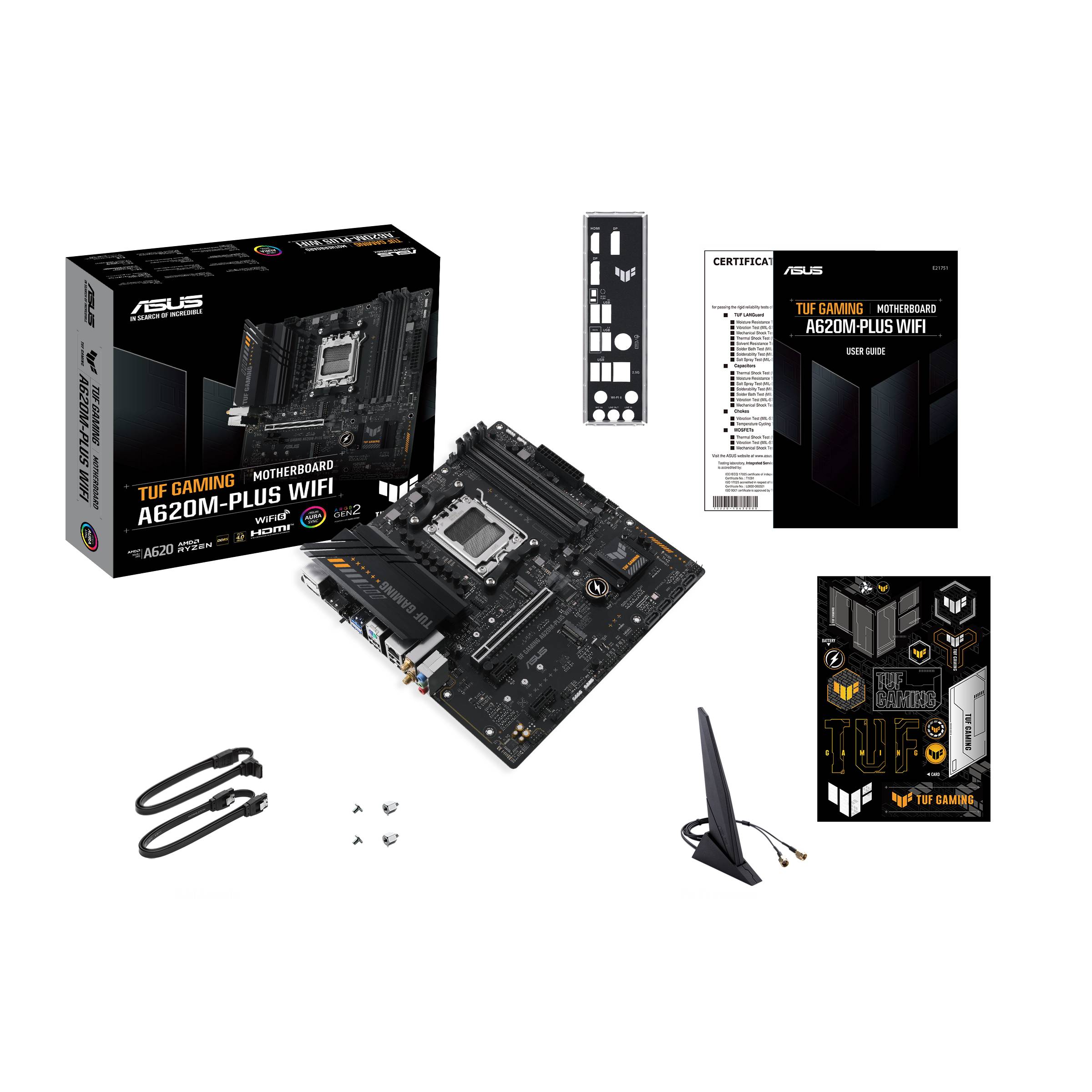 Motherboard Asus TUF GAMING A620M-PLUS WiFi Socket AM5/ DDR5/ PCIe 4.0/ Micro ATX - Imagem 9