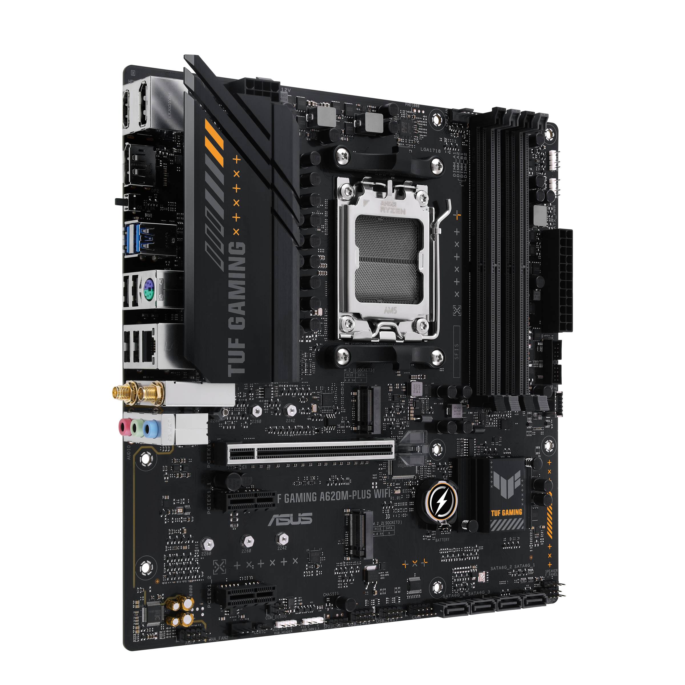 Motherboard Asus TUF GAMING A620M-PLUS WiFi Socket AM5/ DDR5/ PCIe 4.0/ Micro ATX - Imagem 8