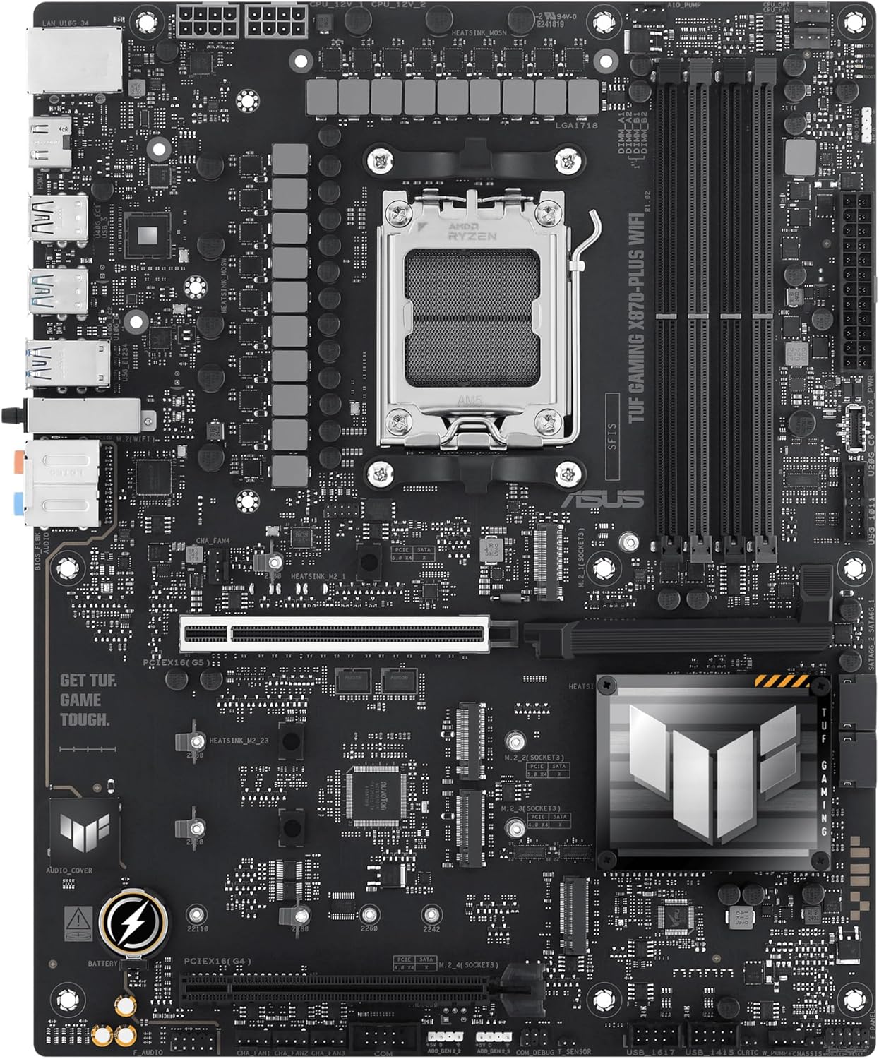 Motherboard Asus TUF GAMING X870-PLUS WIFI/ Socket AM5/ DDR5/ PCIe 5.0 - Imagem 8