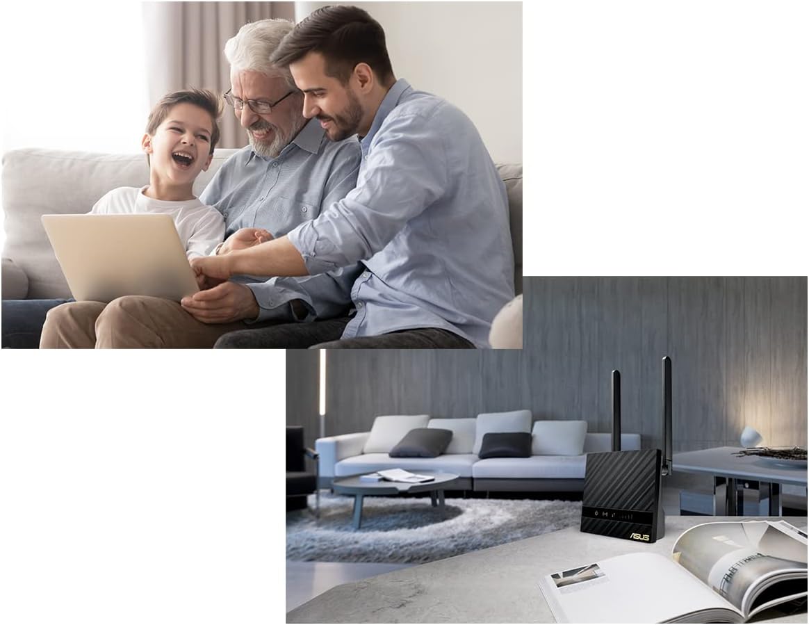 Router Wireless Asus 4G-N16/ 300Mbps/ 2.4GHz/ 4 Antenas/ WiFi 802.11a/n/b/g - Imagem 2