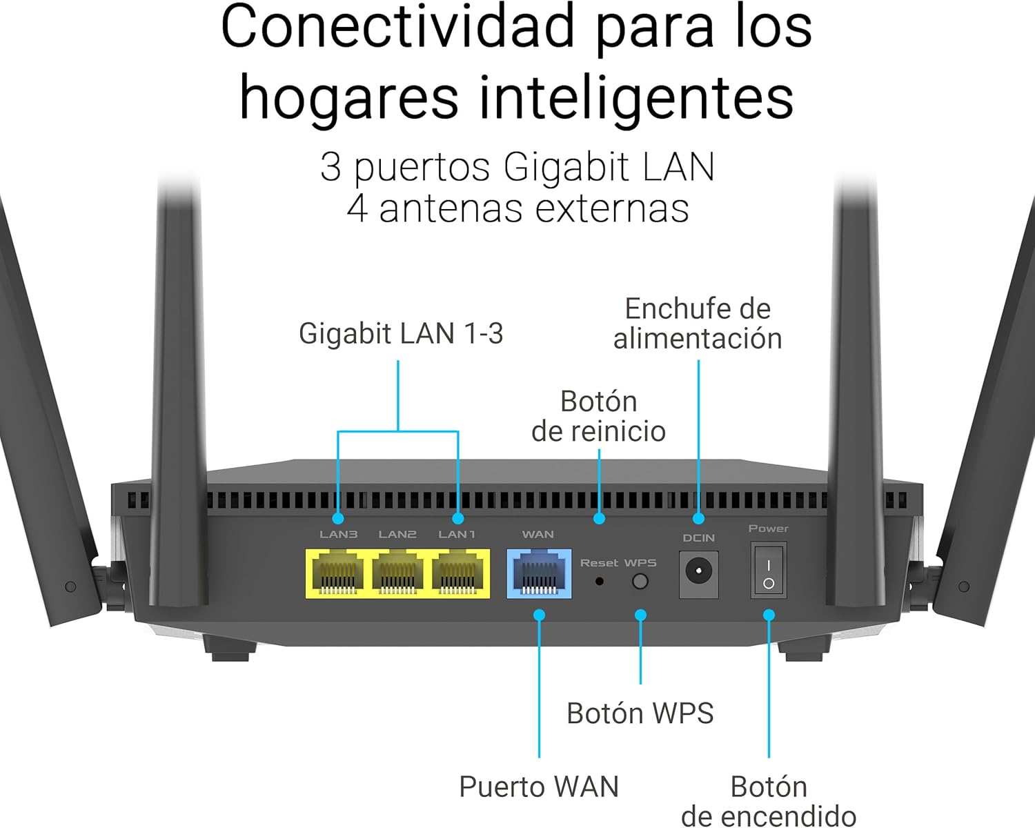 Router Sem Fios Asus RT-AX52 Pro/ WiFi 6/ 3000Mbps/ 2.4GHz 5GHz/ 4 Antenas/ WiFi 802.11ax/ac/n/a/ - n/b/g - Imagem 6