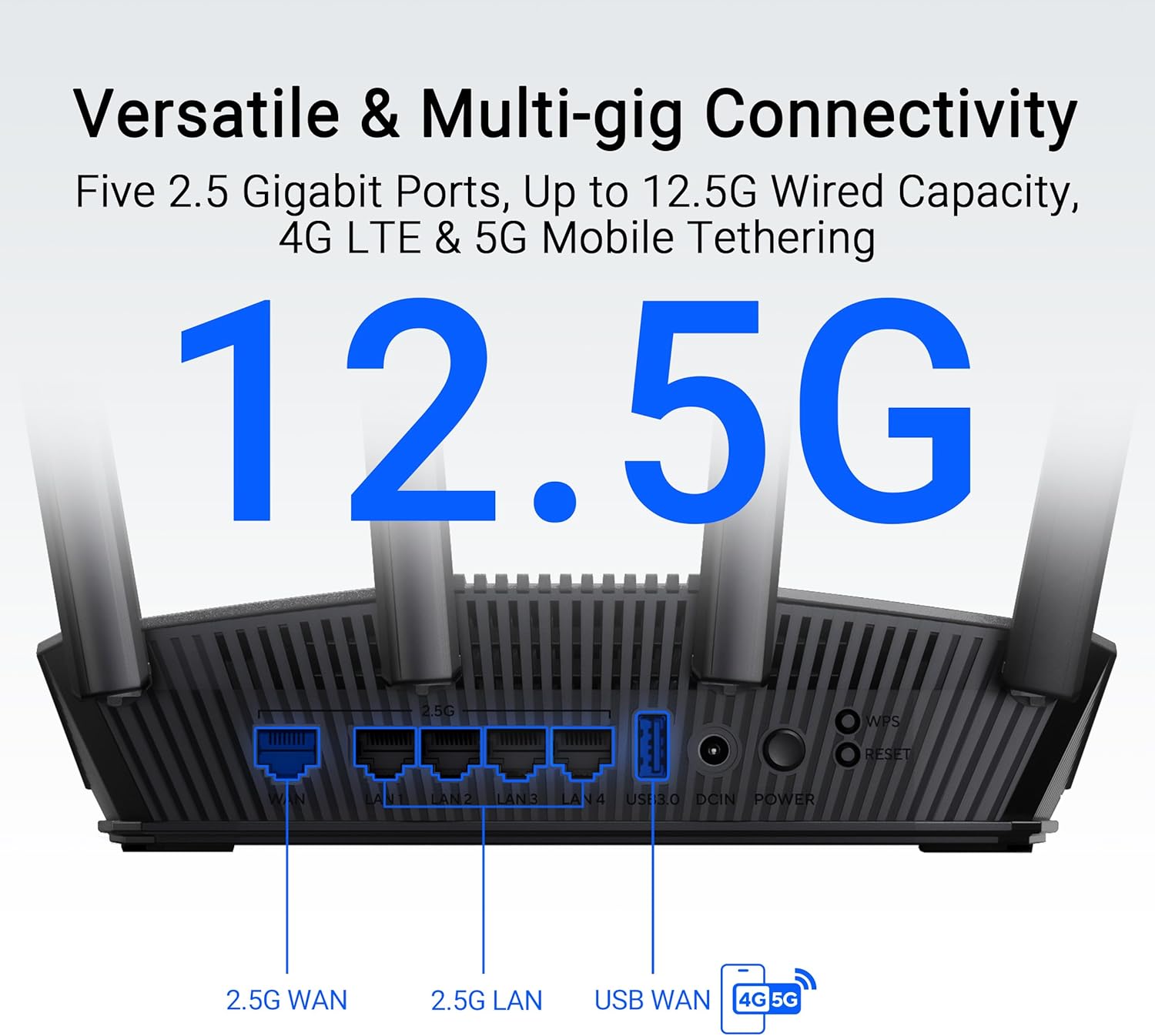 Router Sem Fios Asus RT-BE82U/ WiFi 7/ 6500Mbps/ 2.4GHz 5GHz/ 4 Antenas/ WiFi 802.11be/ax/ac/n/a/ - n/b/g - Imagem 6