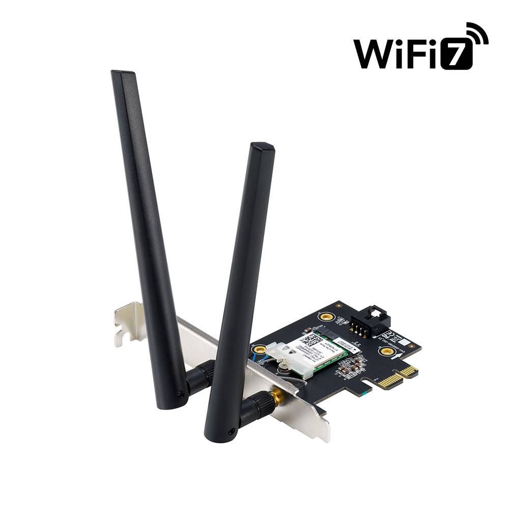 Placa de Rede Sem Fios-PCI Express Asus PCE-BE6500/ 6500Mbps/ 2.4/5/6GHz