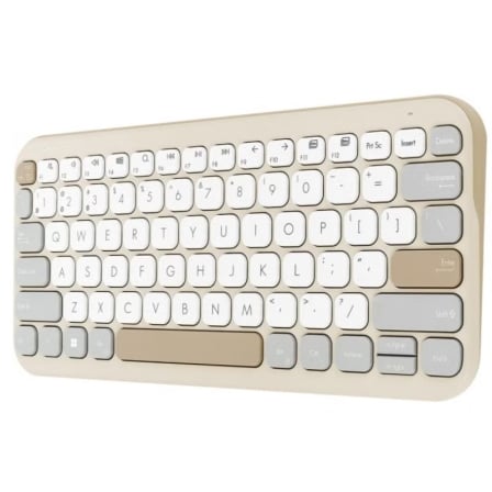 Teclado Sem Fios ASUS Marshmallow KW100 Bluetooth Compacto 75% Bege - Imagem 3