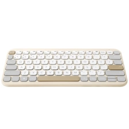 Teclado Sem Fios ASUS Marshmallow KW100 Bluetooth Compacto 75% Bege - Imagem 2