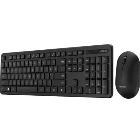 Conjunto de Teclado e Rato Sem Fios ASUS CW100 2.4GHz DPI Ajustável Design Compacto Preto - Imagem 2