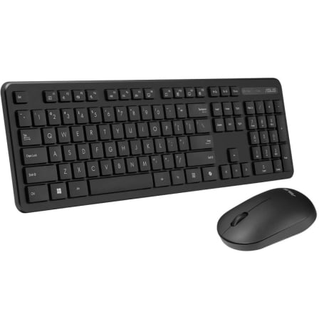 Conjunto de Teclado e Rato Sem Fios ASUS CW100 2.4GHz DPI Ajustável Design Compacto Preto - Imagem 3