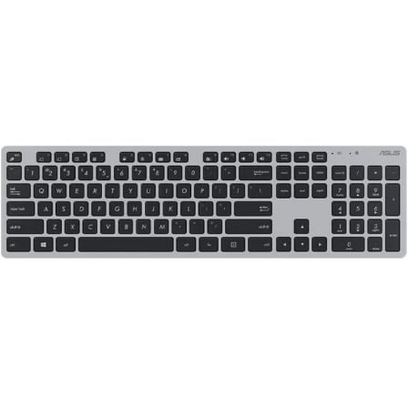 Combo Teclado e Rato Wireless ASUS W5000 2.4GHz 11mm Ultrafino Silencioso Cinza - Imagem 3