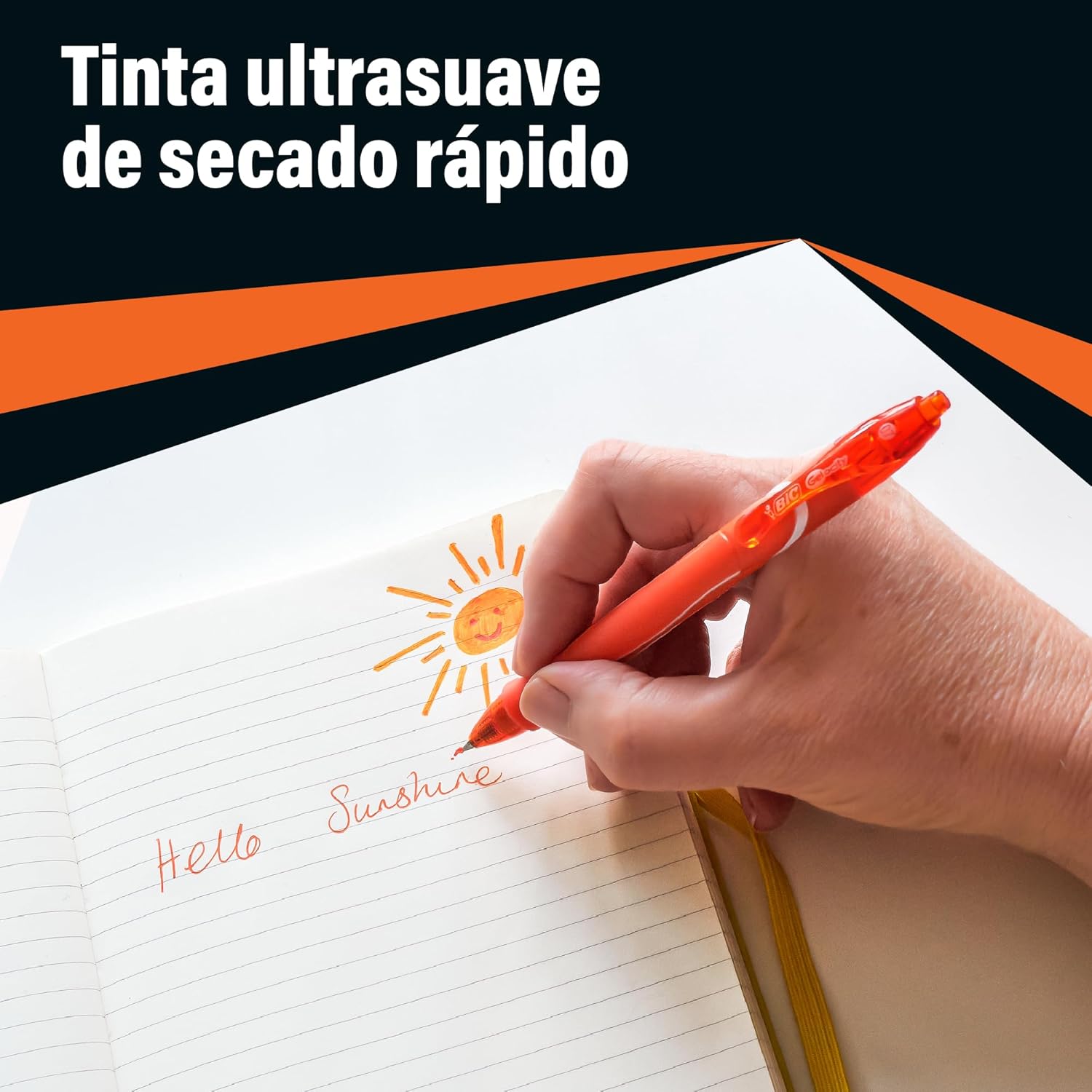 Canetas de Tinta de Gel Retráteis Bic Gelocity Quick Dry 964769/ 6 unidades/ Sortidos - Imagem 3
