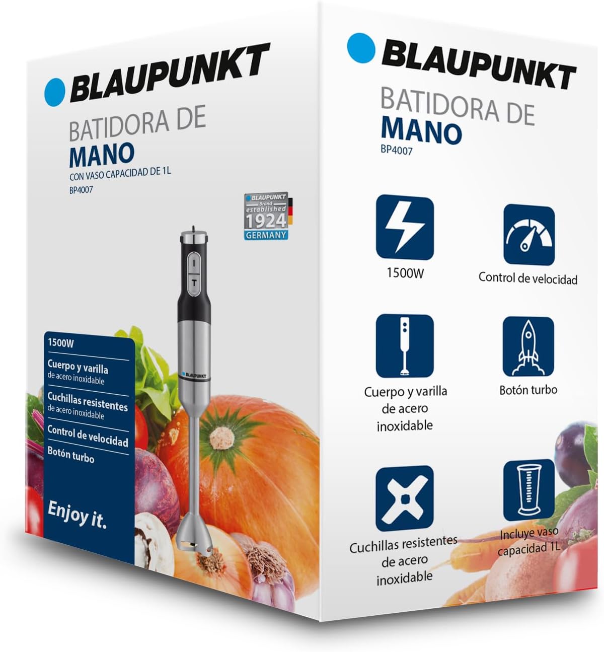 Batedeira de mão Blaupunkt BP4007/ 1500W/ Capacidade 1L - Imagem 2