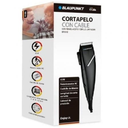 Máquina de cortar cabelo Blaupunkt BP5012 Com Fio/ 6 Acessórios - Imagem 2