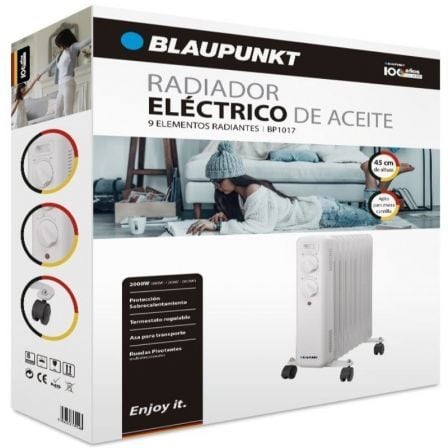 Radiador a Óleo Blaupunkt BP1017/ 2000W/ 9 Elementos Caloríficos - Imagem 2