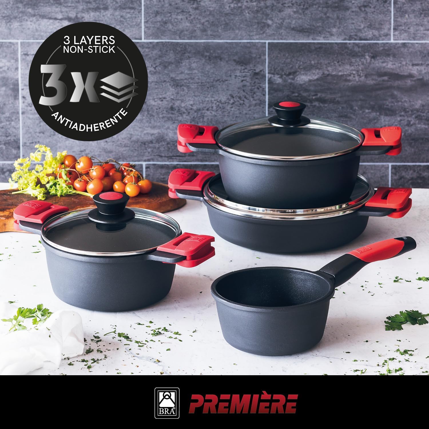 Caçarola Bra Premiere A410320/ 20cm/ Alumínio fundido/ Própria para Indução - Imagem 2