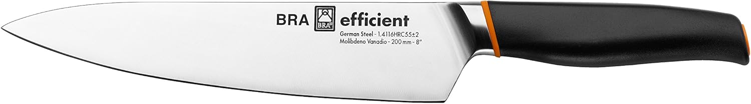 Faca de Chef Bra Efficient A198006/ Lâmina 200mm/ Aço inoxidável