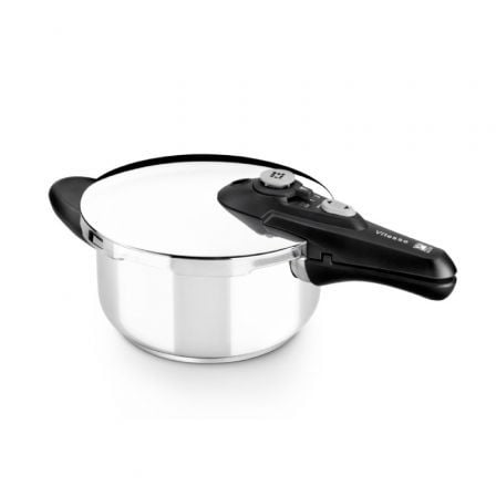 Panela de Pressão Bra Vitesse A185104/ 24cm/ 9L/ Aço Inoxidável/ Apta para Indução - Imagem 2