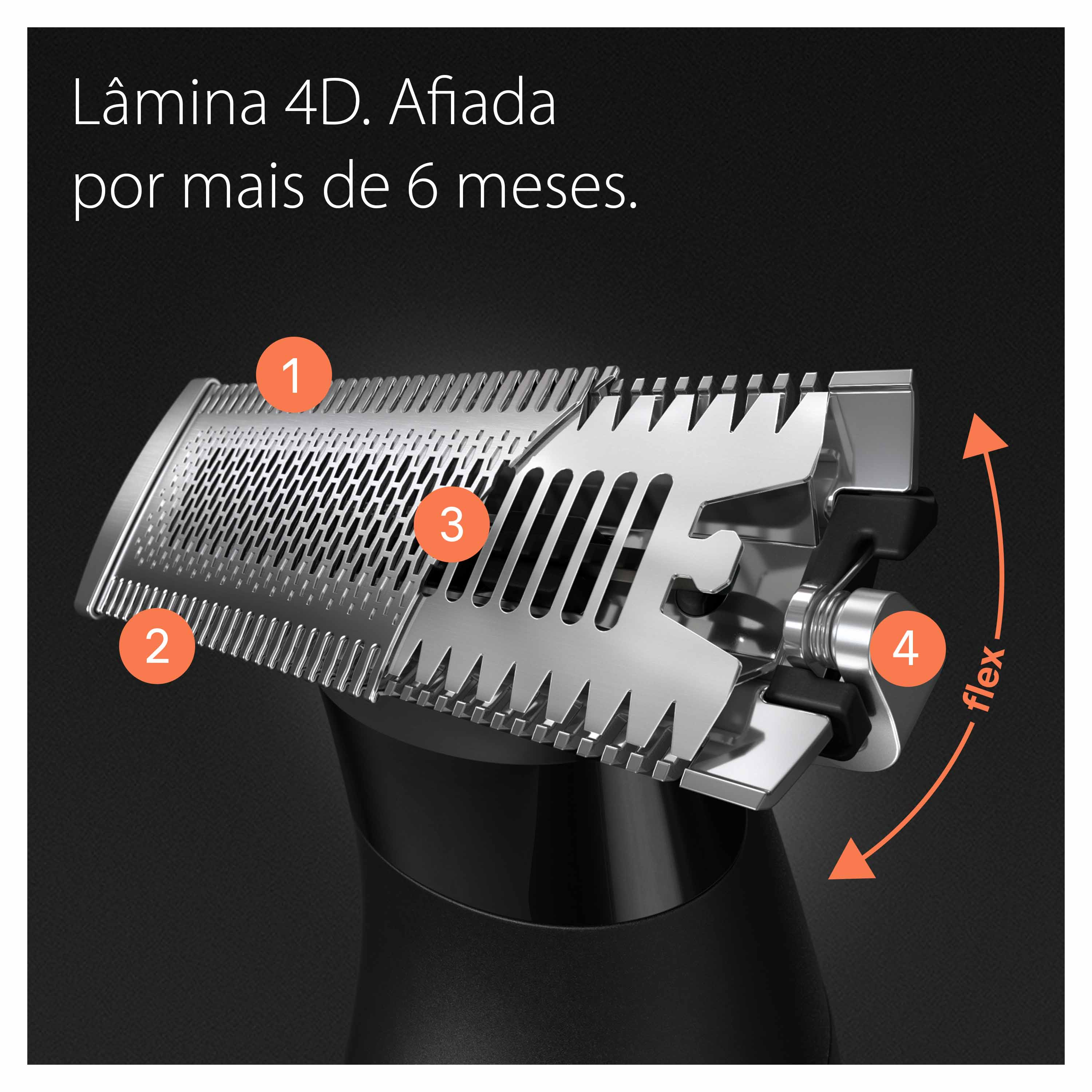 Máquina de barbear Braun Wet and Dry Série X XT5200/ com Bateria/ 6 Acessórios - Imagem 7