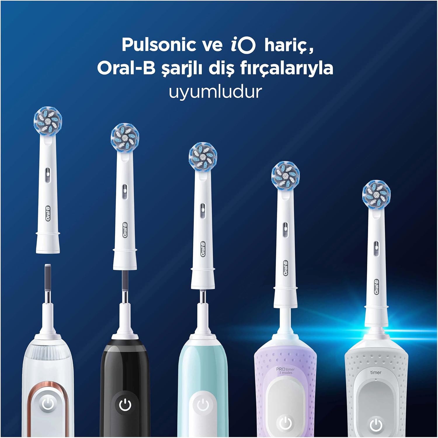 Cabeçal de Substituição Braun para Escova Braun Oral-B Pro Cross Action/ Pack 6 unids - Imagem 5