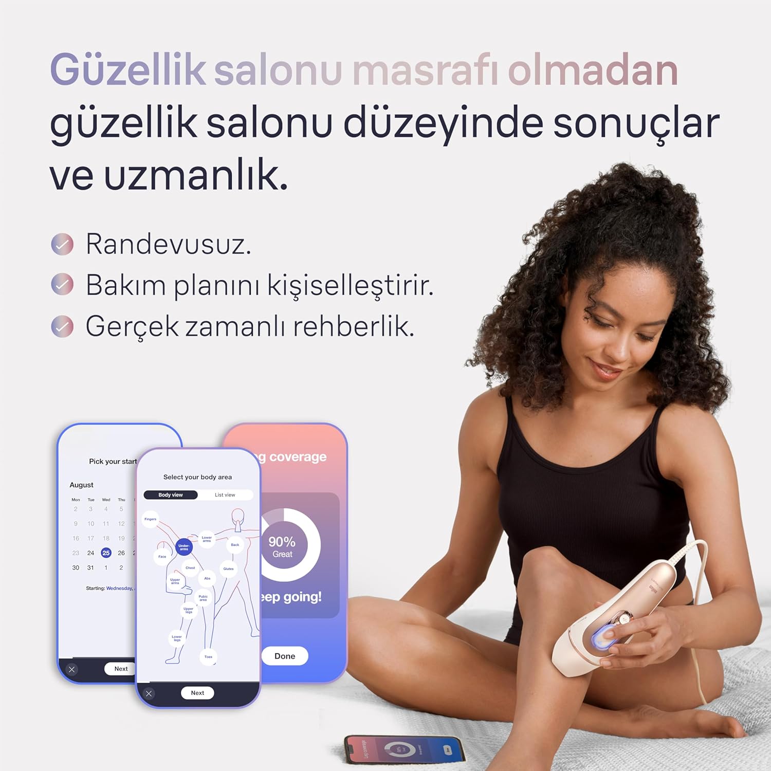Depiladora de Luz Pulsada IPL Braun Skin i-expert Pro 7 PL7253 Inteligente com App e Estojo Premium - Imagem 6