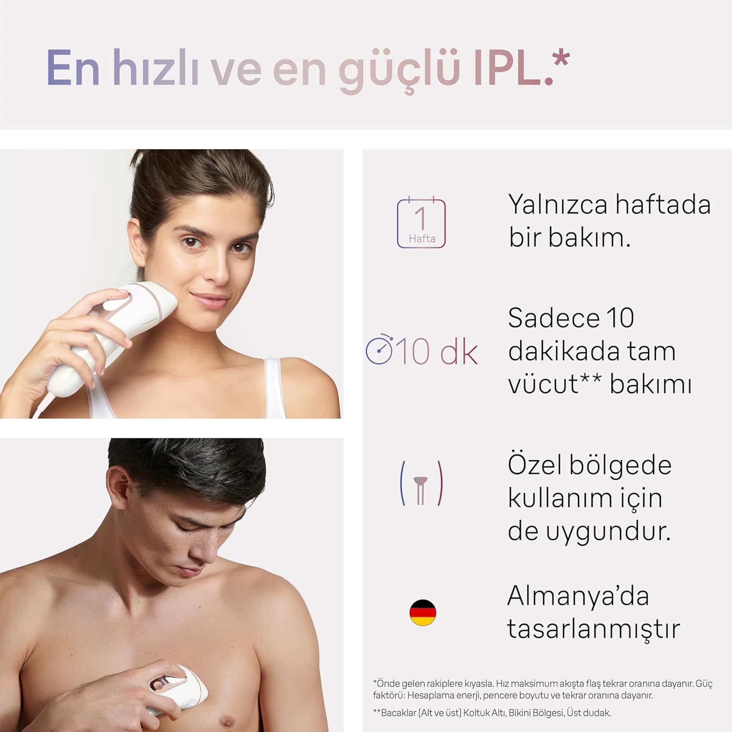 Depiladora de Luz Pulsada IPL Braun Skin i-expert Pro 7 PL7253 Inteligente com App e Estojo Premium - Imagem 5
