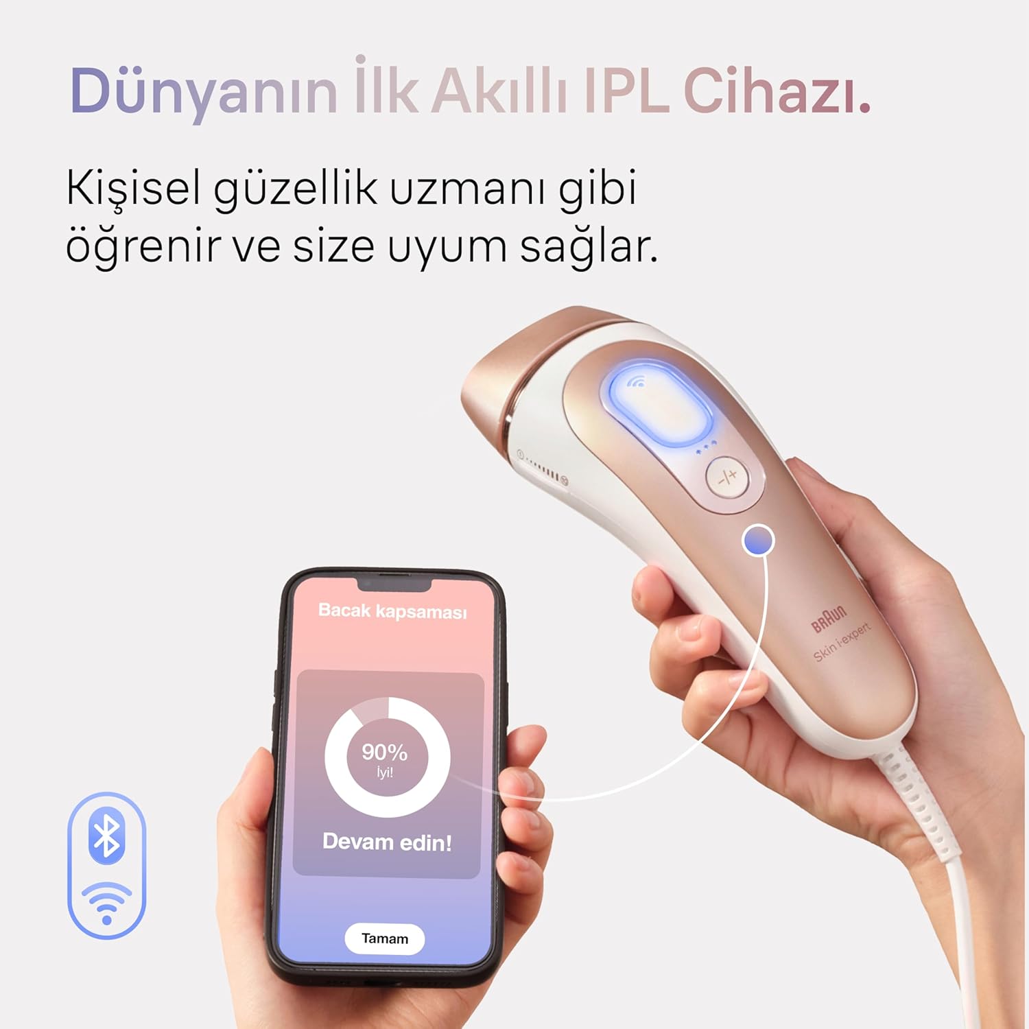 Depiladora de Luz Pulsada IPL Braun Skin i-expert Pro 7 PL7253 Inteligente com App e Estojo Premium - Imagem 2
