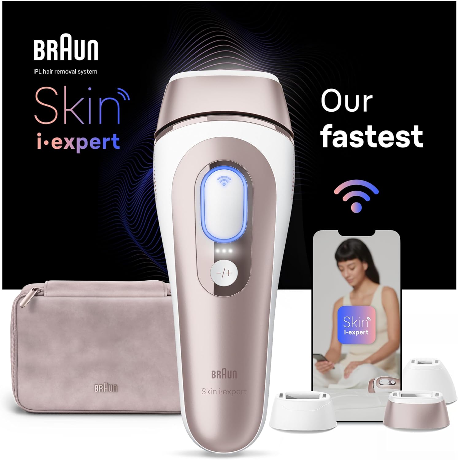 Depiladora de Luz Pulsada IPL Braun Skin i-expert Pro 7 PL7253 Inteligente com App e Estojo Premium - Imagem 9