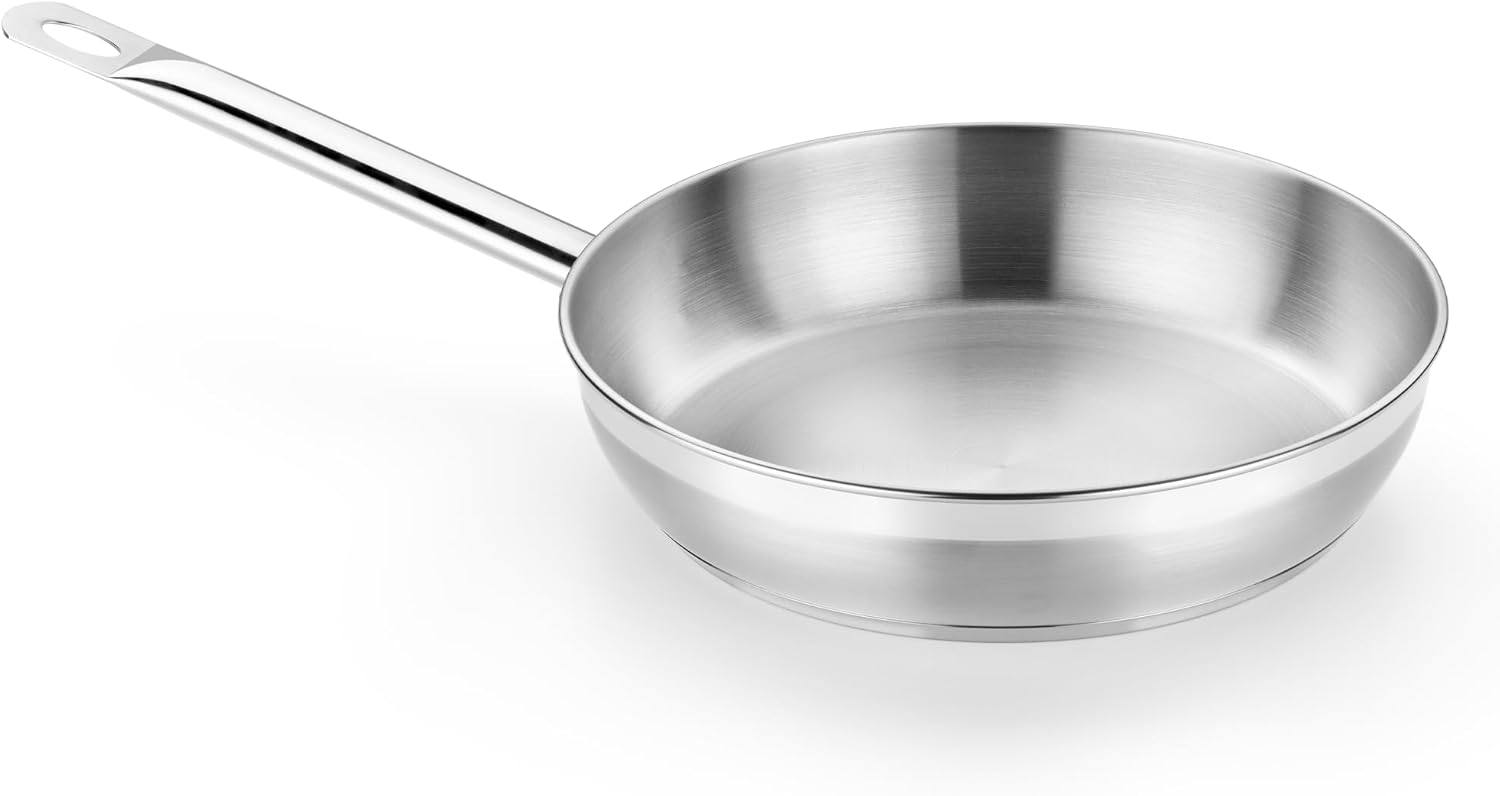 Frigideira Bra Profissional A121612 / 24cm / Aço Inoxidável / Compatível com Indução