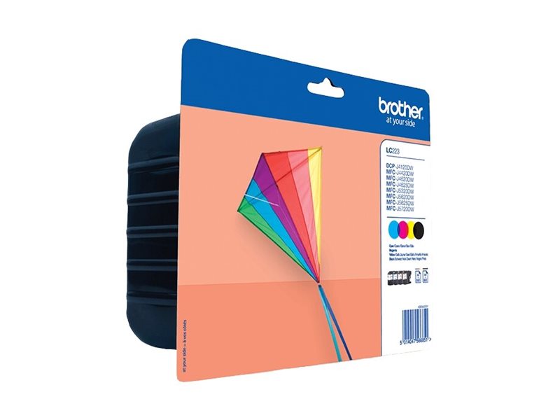 Tinteiro Original Brother LC-223VALBP Multipack/ Ciano/ Magenta/ Amarelo/ Preto