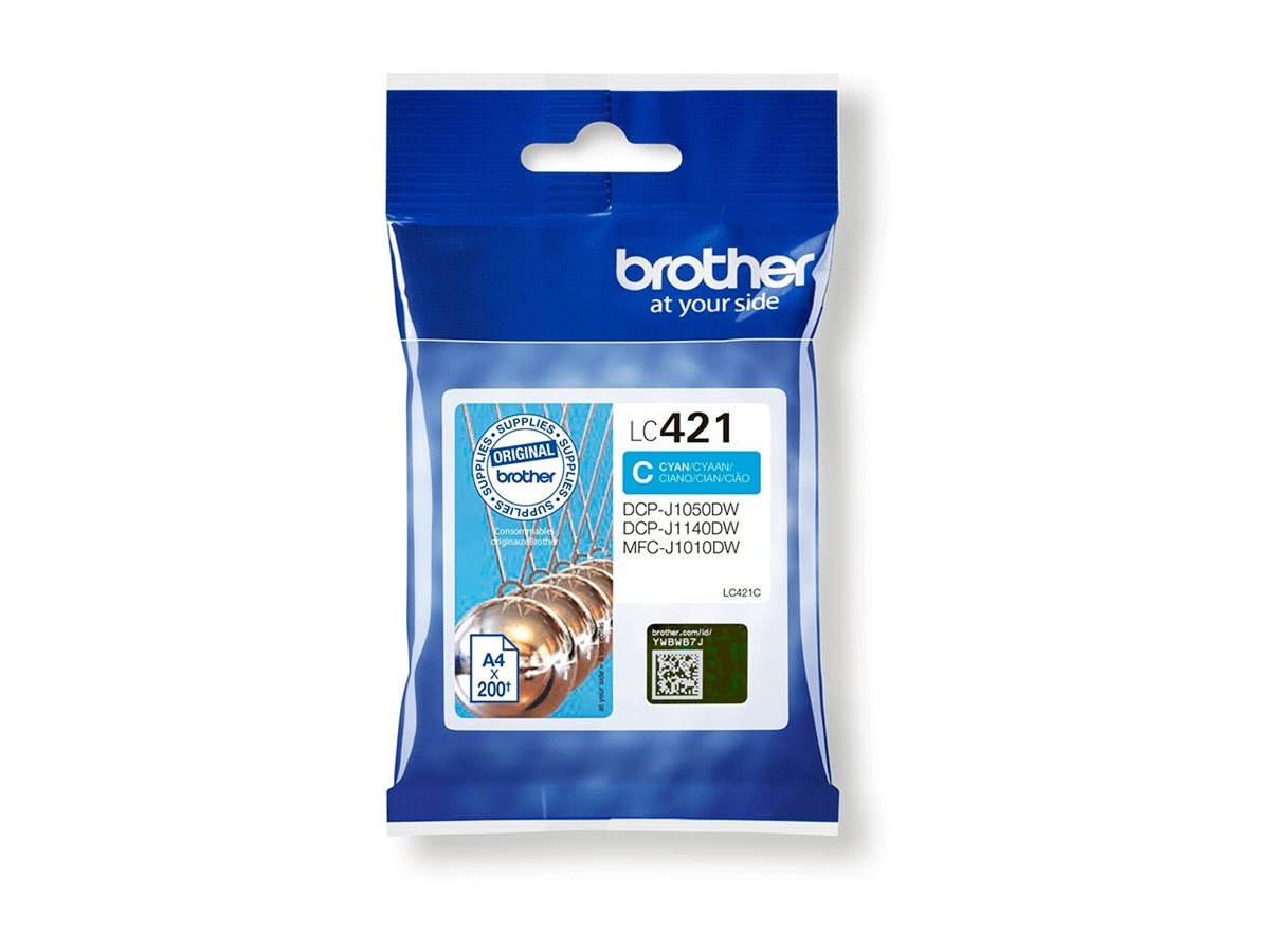Tinteiro Original Brother LC421/ Ciano