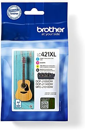 Tinteiro Original Brother LC421XL Alta Capacidade/ Multipack/ Ciano/ Magenta/ Amarelo/ Preto - Imagem 2