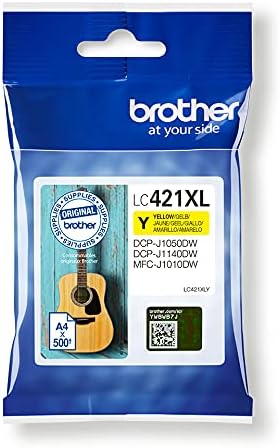 Tinteiro Original Brother LC421XL Alta Capacidade/ Amarelo - Imagem 2