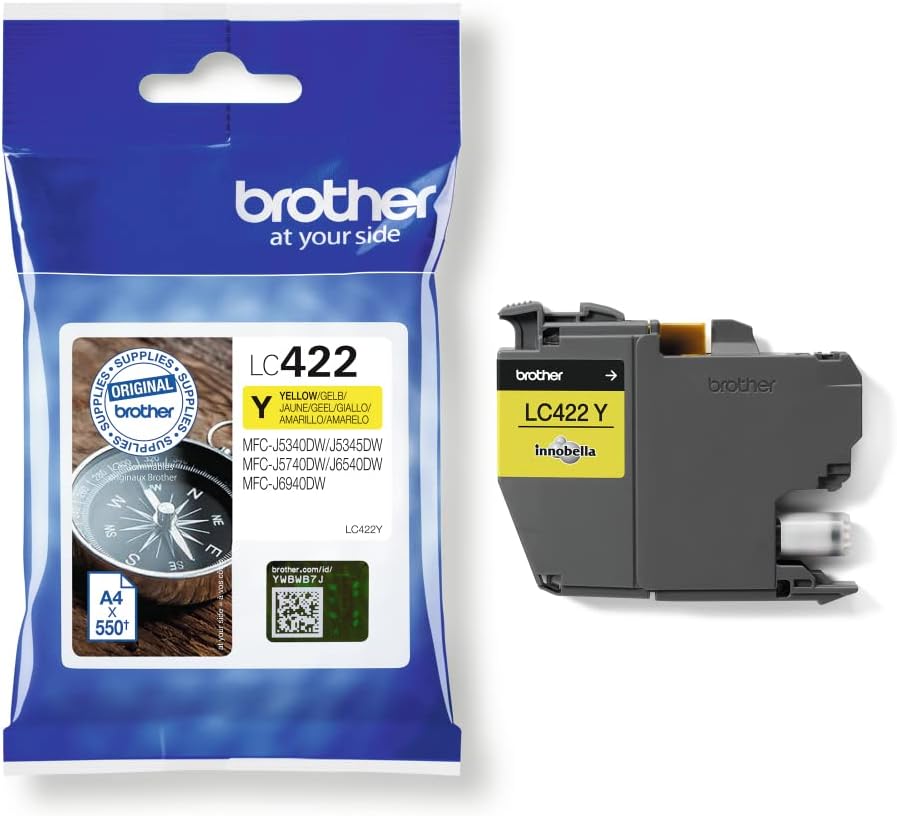 Tinteiro Original Brother LC-422/ Amarelo - Imagem 2
