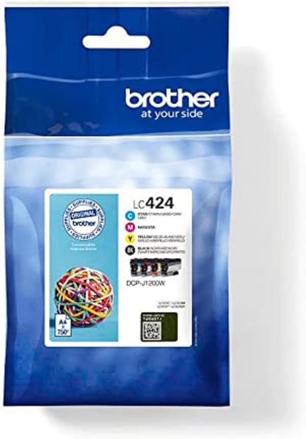 Tinteiro Original Brother LC424VAL/ Multipack/ Ciano/ Magenta/ Amarelo/ Preto