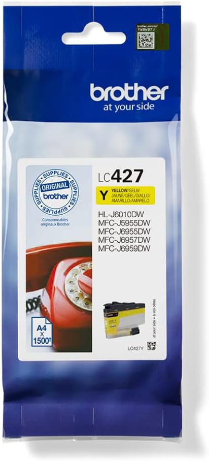 Tinteiro Original Brother LC-427Y/ Amarelo