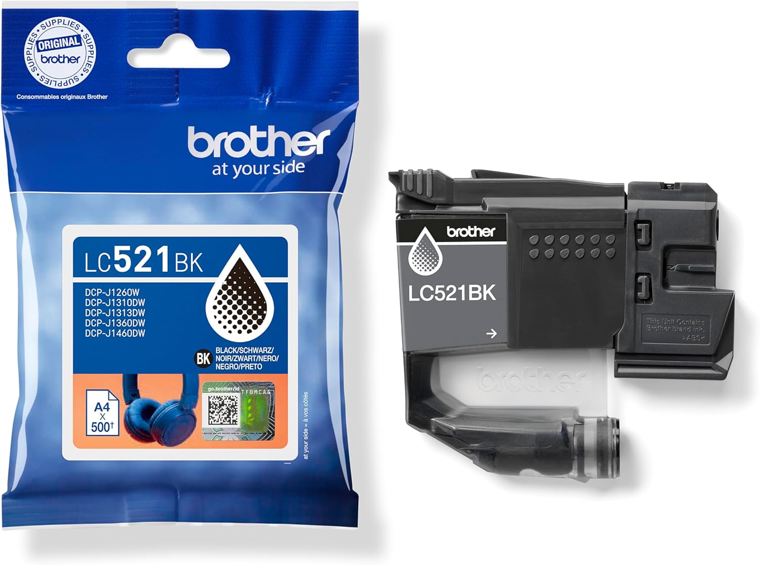 Tinteiro Original Brother LC521BK/ Preto - Imagem 3