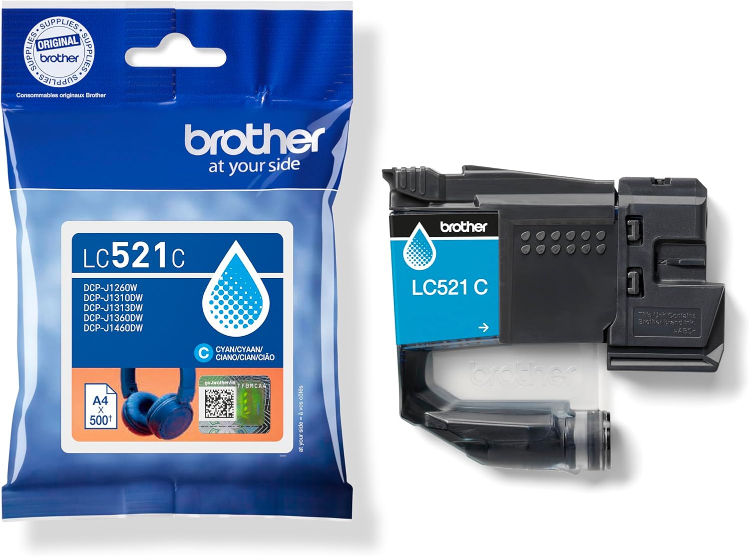 Tinteiro Original Brother LC521C/ Ciano - Imagem 3